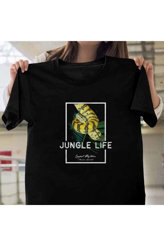 Carpet Python Jungle Life Reptile Snake Keeper Design Unisex T-Shirt, up to size 5XL