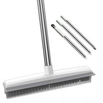 Carpet Rake For Pet Hair Removal - 47 Adjustable Long Handle Carpet Rake, Reusable Pet Hair Removal Tool Kit, Cat Dog Rakes Scraper Carpet For Carpet,Rugs, Mats