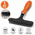 Carpet Rake for Shag Rugs and Mats, Portable Handheld Carpet Grooming ...