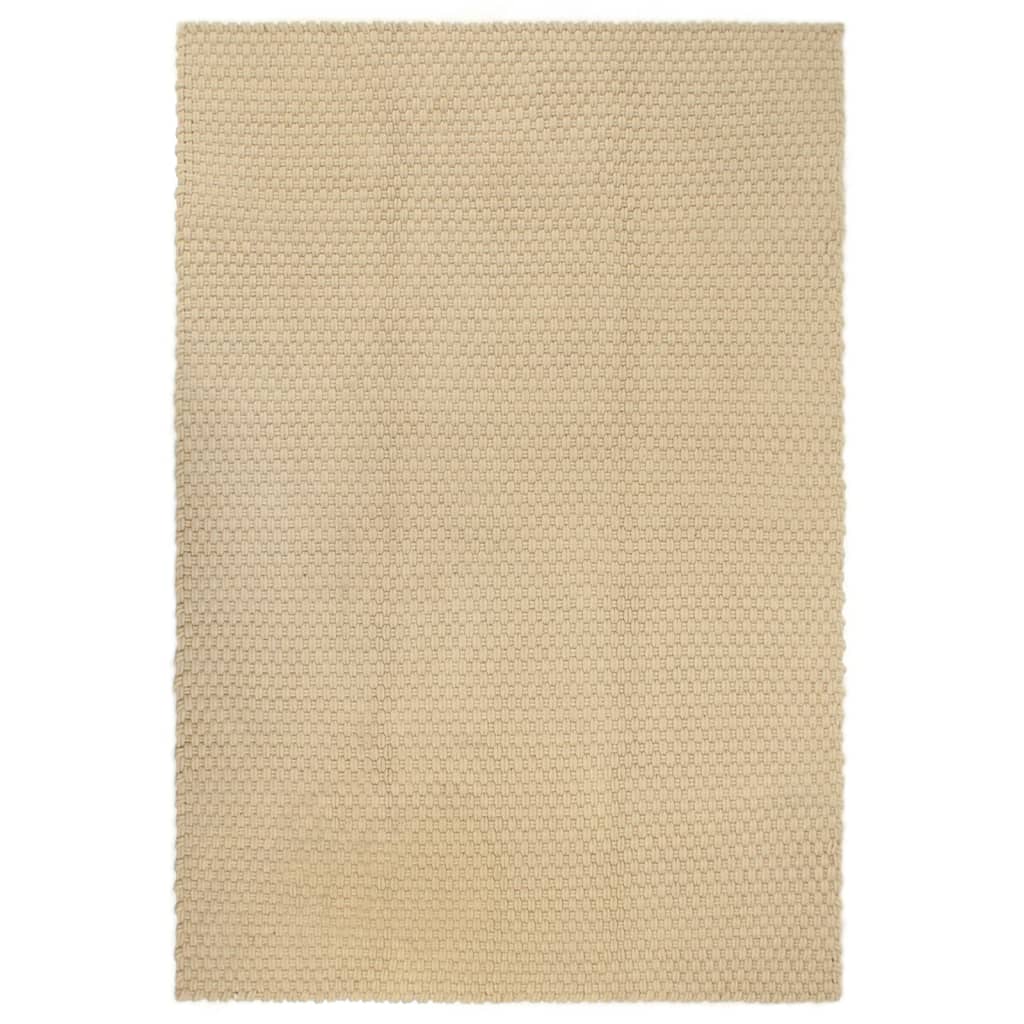 Carpet Rectangular Natural 180x250 cm Cotton