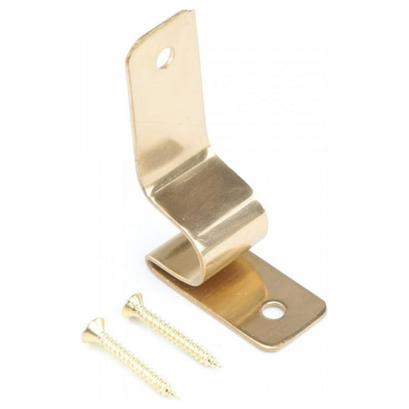 Carpet Rod Brackets Bright Brass Stair Runner Rods 2 3/8 inch x 3/4 inch Set of 2 Renovator's Supply
