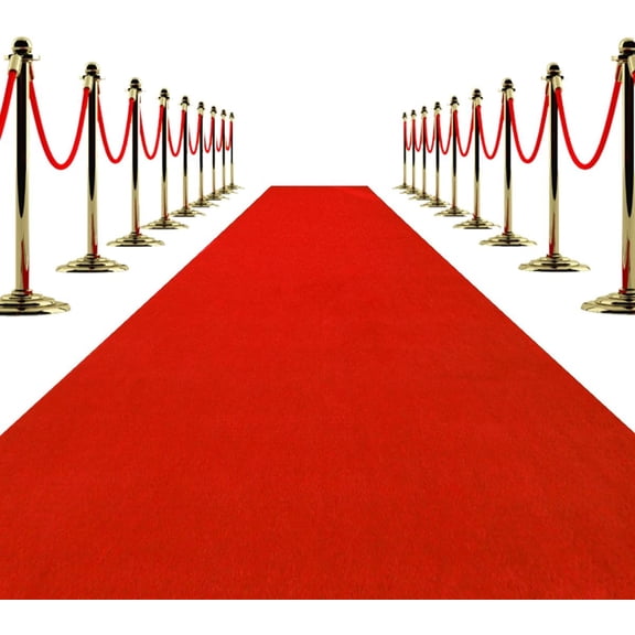 Carpet Runner for Partys, Thick Non-Slip Waterproof Aisle Rug for Weddings, Events, Banquets, Hollywood Runway & Proposal