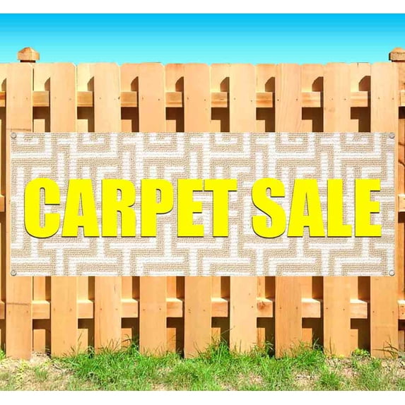 Carpet Sale 13 oz Vinyl Banner With Metal Grommets