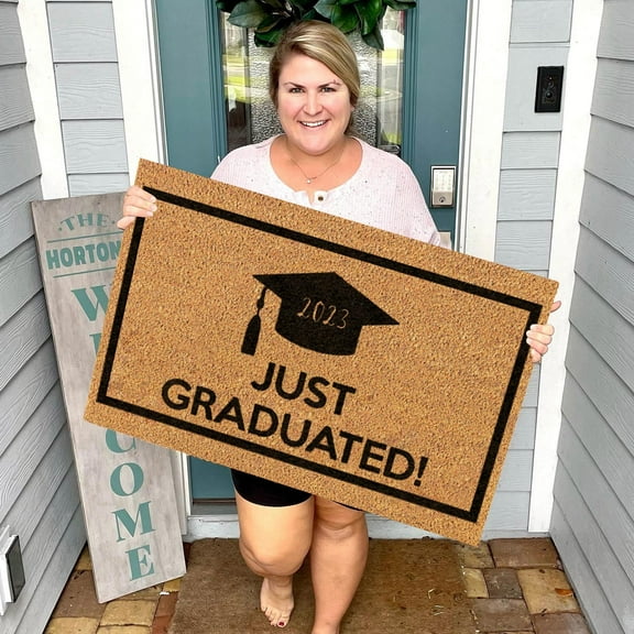 Carpet,Season of graduation graduation cap classic brown floor mat