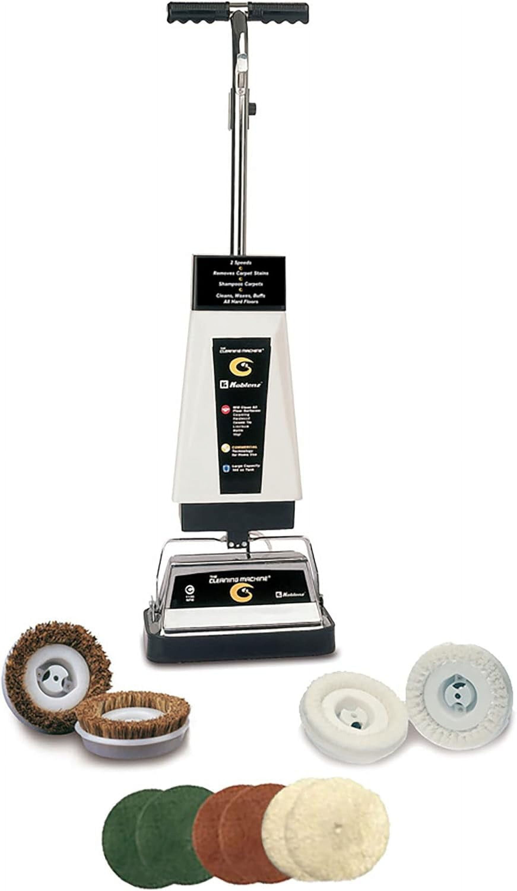 Commercial Green Corded Electric Carpet Shampooer with Scrubbing Brushes