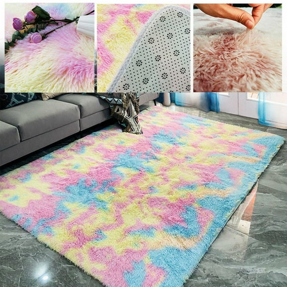 Carpet,Soft Area Rugs For Family Living Bedroom Rug Carpets For Girls Boys Kids Room Dorm Rug Rainbow Carpet