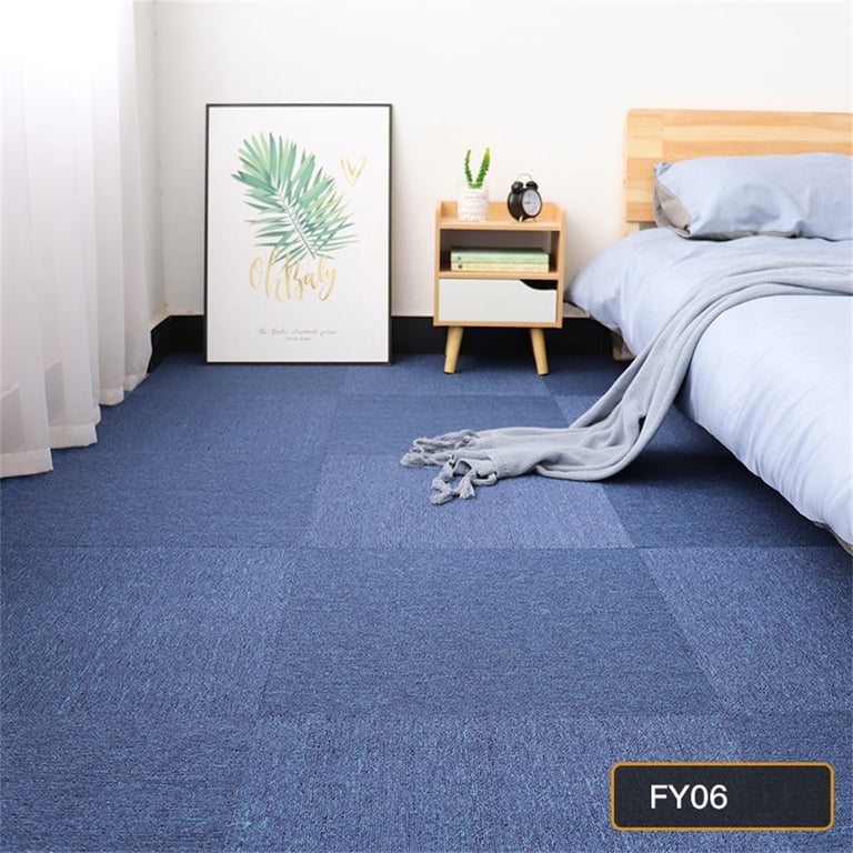 16-Pack 20x20 Carpet Tiles – Non-Adhesive Soft Padded Floor Squares For Home, Office & Outdoor, Covers 43 Sq Ft