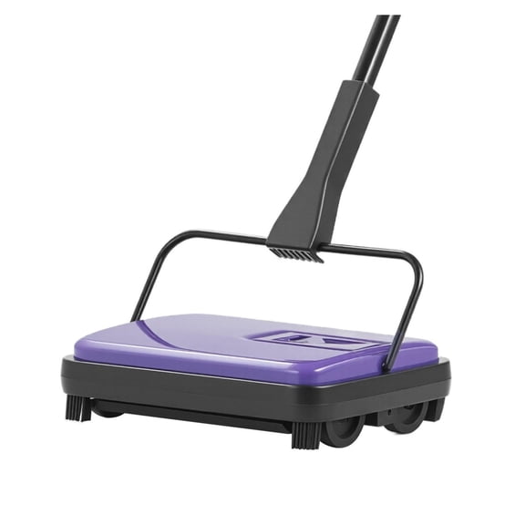 Carpet Sweeper Manual - Floor Sweeper for Hardwood, Tile, Carpet - 6.7 Inch Cleaning Width, 300ml Dustbin - Pet Hair, Dust, Home & Office