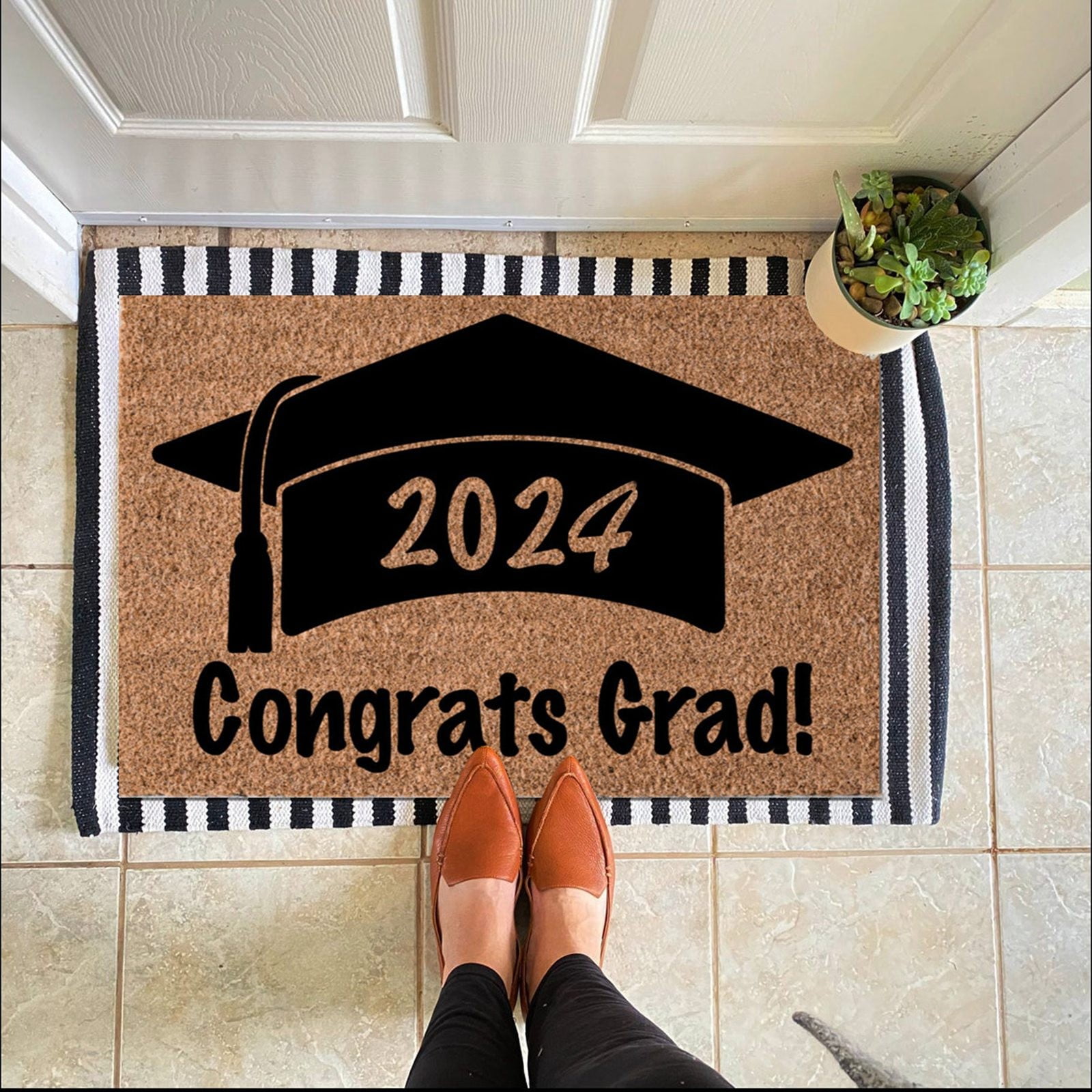 phd graduation rug