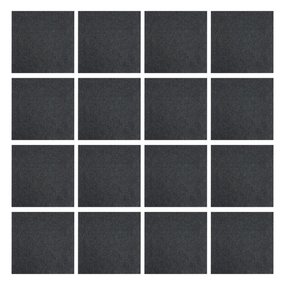 Carpet Tiles 24x24 inch 20 Pack Peel and Stick Rug Self Adhesive Deep Grey