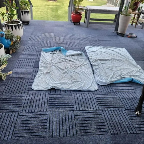 Carpet Tiles Reusable 12"x 12" Soft Padded Floor Tiles for Bedroom Living Room