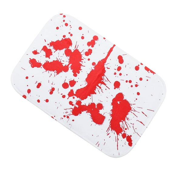 Carpet Trim Blood Stain Mat Halloween Floor Mats Anti-slip Carpet Halloween Bath Mat