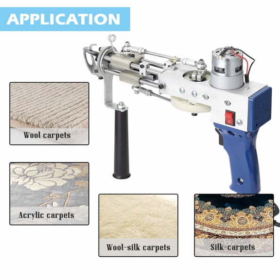 Carpet Tufting Machine,Professional Embroidery Tool Embroidery Tool Cut-pile Tool Cut-pile Loop-pile Pile Loop Pile Loop Pile Carpet 2 In 1 Siuke Carpet Carpet 100v-240v 5-45 Stiches/s Buzhi
