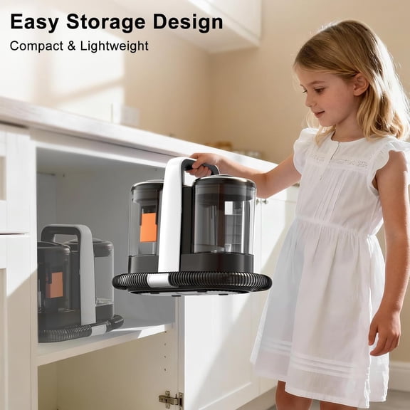 Carpet & Upholstery Spot Cleaner, High-Power 18KPa Suction Shampooer for Pet Stains, Furniture, Couch, Stairs & Auto Interiors, Portable Design with Dual Brush Tools and Large Water Tanks