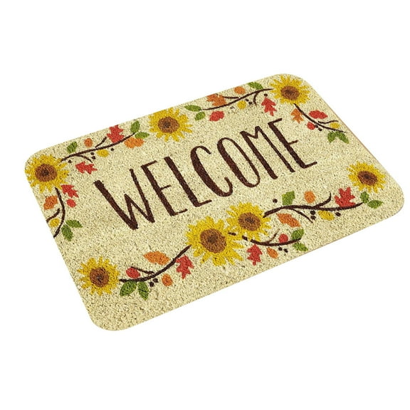 Carpet,Welcome In The Door Mat Hallway Kitchen Absorbent Mat Foot Mat Soft Non-slip