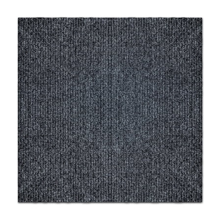 TheEshow 36 Pack 12 inch Dark Gray Polypropylene Interlocking Floor Mats DIY Module, Easy Installation