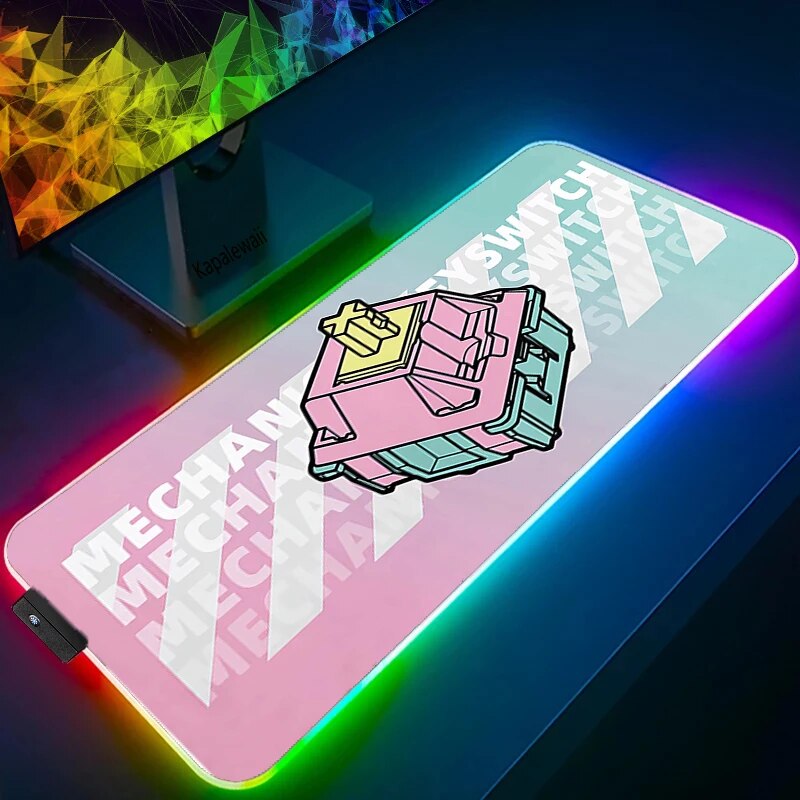 Carpet rgbMouse Pad Gaming AccessoriesDesktop Mat Extended Desk ...