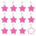thumbnail image 1 of 12 Pcs Reflective Keychain, 2.2in Reflective High Visibility Safety Keychain Tags Pentagram Pendants Bright Zipper Pulls Waterproof for Backpack Running Cycling, Pink, 1 of 6
