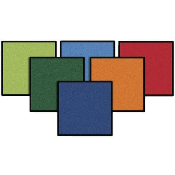 Carpets For Kids 1544416 16 in. Squares Mini Go Rounds, Set of 12