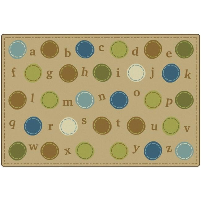 Carpets for Kids KIDSoft™ Tufted Polka Dots Tan Area Rug
