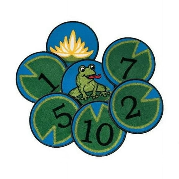 Carpets For Kids 2402 Hip Hop Number Round - Set of 12