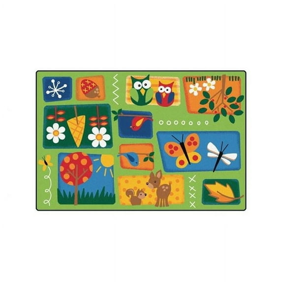 Carpets For Kids 3401 Nature ft.s Toddler 4 ft. x 6 ft. Rectangle Rug