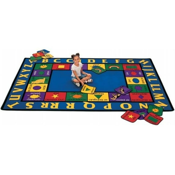 Carpets For Kids Bilingual Rectangle Rug 8.33 ft. x 11.67 ft.