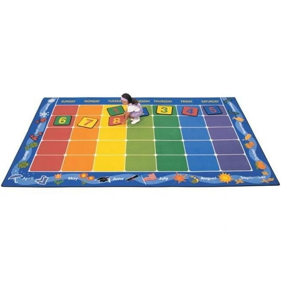 Carpets For Kids Calendar 8.33 ft. x 13.33 ft. Rectangle Rug