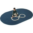 thumbnail image 1 of Carpets For Kids 2169.405 Mt. St. Helens Solids 6 ft. x 9 ft. Oval Carpet - Blueberry, 1 of 2
