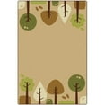 thumbnail image 1 of Carpets for Kids 1593506 Soft Tranquil Trees Rectangle Rug, Tan - 6 x 9 ft., 1 of 4