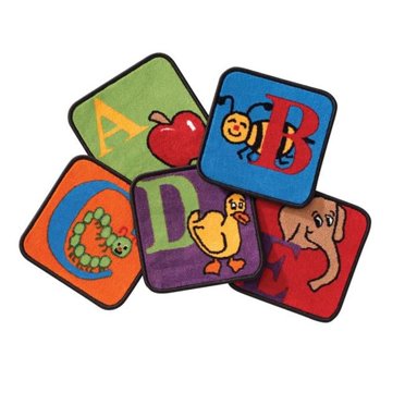 Carpets For Kids 920 Shape/Number Squares - Set of 20 - Walmart.com
