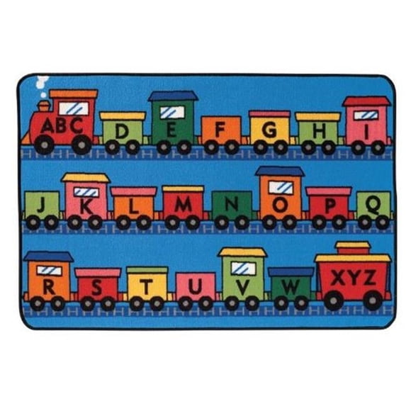 Carpets for Kids 36.15 Alphabet Train Rug 3 ft. x 4.5 ft.
