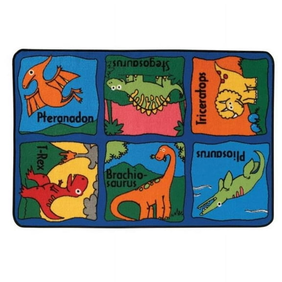 Carpets for Kids 36.44 Dino-Mite Rug  3 ft. x 4.5 ft.