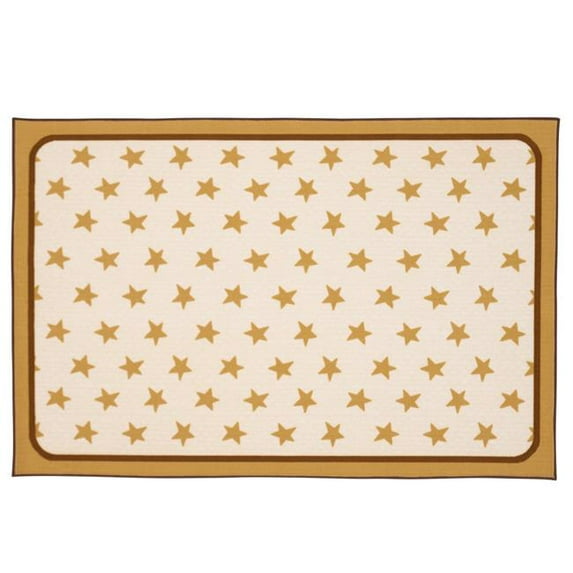 Carpets for Kids 37.67 3 x 4 ft. 6 in. Super Stars Decorative Rectangle Rug - Tan