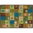 thumbnail image 1 of Carpets for Kids Learning Blocks Nature Design Rug - 11.67 ft Length x 100" Width - Rectangle, 1 of 2