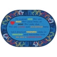 thumbnail image 1 of Carpets for Kids 3906 6 x 9 ft. Hands Together Community Rug, Oval, 1 of 1