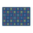 thumbnail image 1 of Carpets for Kids 4118 Primary Squares Seating Rug, 8 x 12 ft., 1 of 2