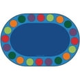 thumbnail image 1 of Carpets for Kids 4206 6 ft. 9 in. x 9 ft. 5 in. Seating Circles Circletime Rug, Oval, 1 of 1