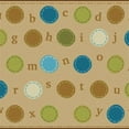 thumbnail image 1 of Carpets for Kids 46756 6 x 9 ft. Rectangle Kidsoft Alphabet Dots - Contemporary Color, 1 of 1