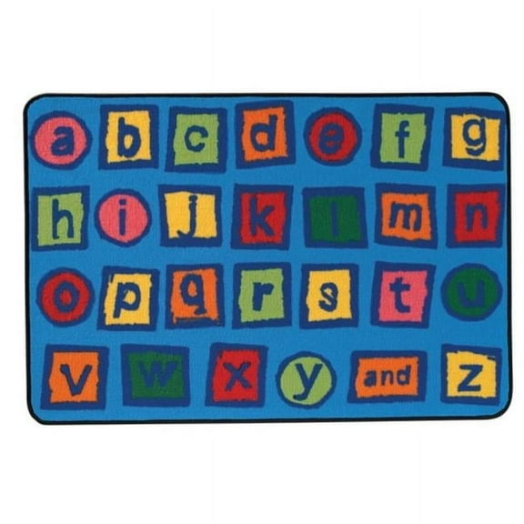 Carpets for Kids 48.09 Alphabet Blocks Rug  4 ft. x 6 ft.