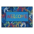 thumbnail image 1 of Carpets for Kids® KID$Value Rugs™ Hands Together Activity Rug, 4' x 6' , Blue, 1 of 2