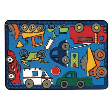 Carpets for Kids 48.62 Wheels on the Go Rug  4 ft. x 6 ft.