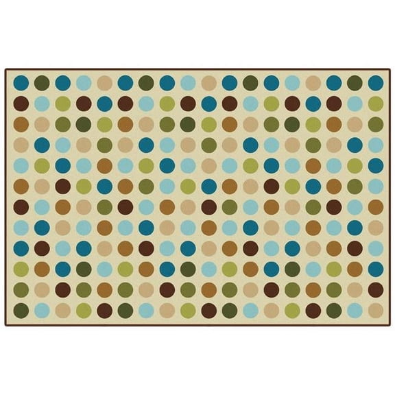 Carpets for Kids 49.55 4 x 6 ft. Microdots Rectangle Area Rug, Tan