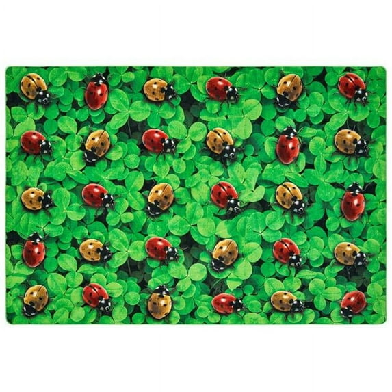 Carpets for Kids 60016 6 x 9 ft. Rectangle Real Ladybug Seating Rug