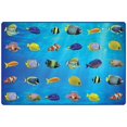thumbnail image 1 of Carpets for Kids 60516 6 x 9 ft. Rectangle Friendly Fish Seating Rug, 1 of 4
