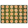 thumbnail image 1 of Carpets for Kids 60816 6 x 9 ft. Rectangle Tree Rounds Seating Rug, 1 of 4