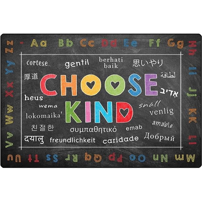 Black Synthetic Choose Kind 4' x 6' Kids Rug