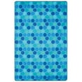 thumbnail image 1 of Carpets for Kids® Pixel Perfect Collection™ Honeycomb Pattern Activity Rug, 6' x 9', Blue, 1 of 4
