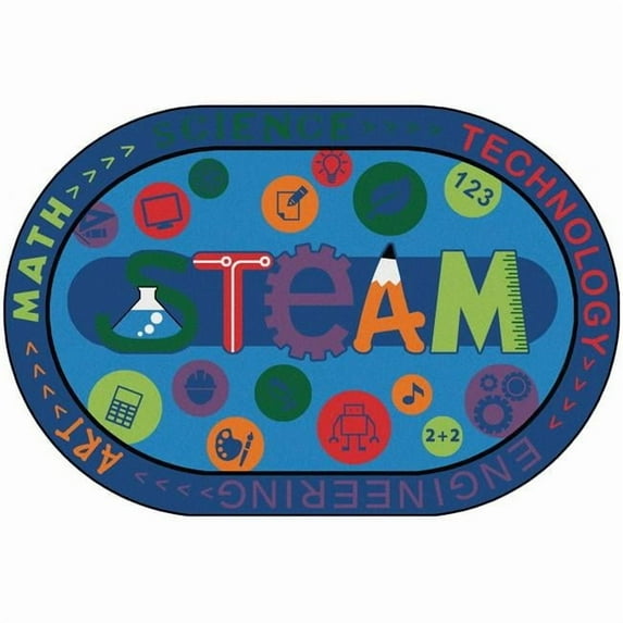 Carpets for Kids 64.57 4 x 6 ft. Rectangle Kids Value Plus Steam Rug