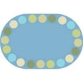 thumbnail image 1 of Carpets for Kids 64806 6 x 9 ft. Oval Calming Colors Seating Carpet, Calming Color, 1 of 1